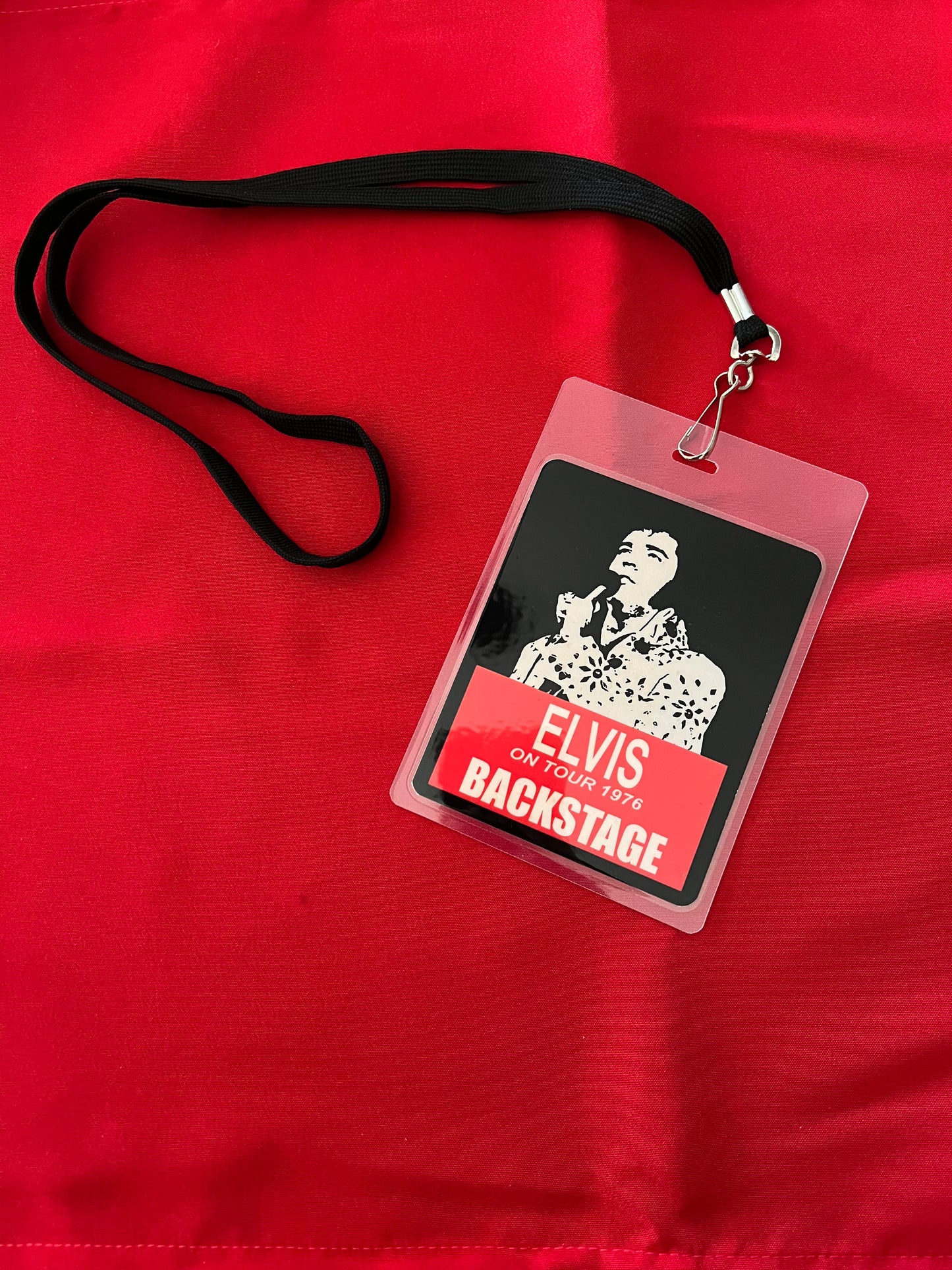 BACKSTAGE PASS- ELVIS ON TOUR 1976- LICENSED MERCHANDISE