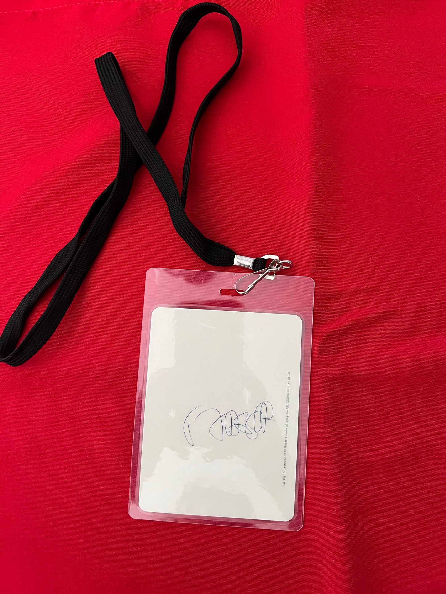 BACKSTAGE PASS- FRANK ZAPPA TOUR 1972- LICENSED MERCHANDISE