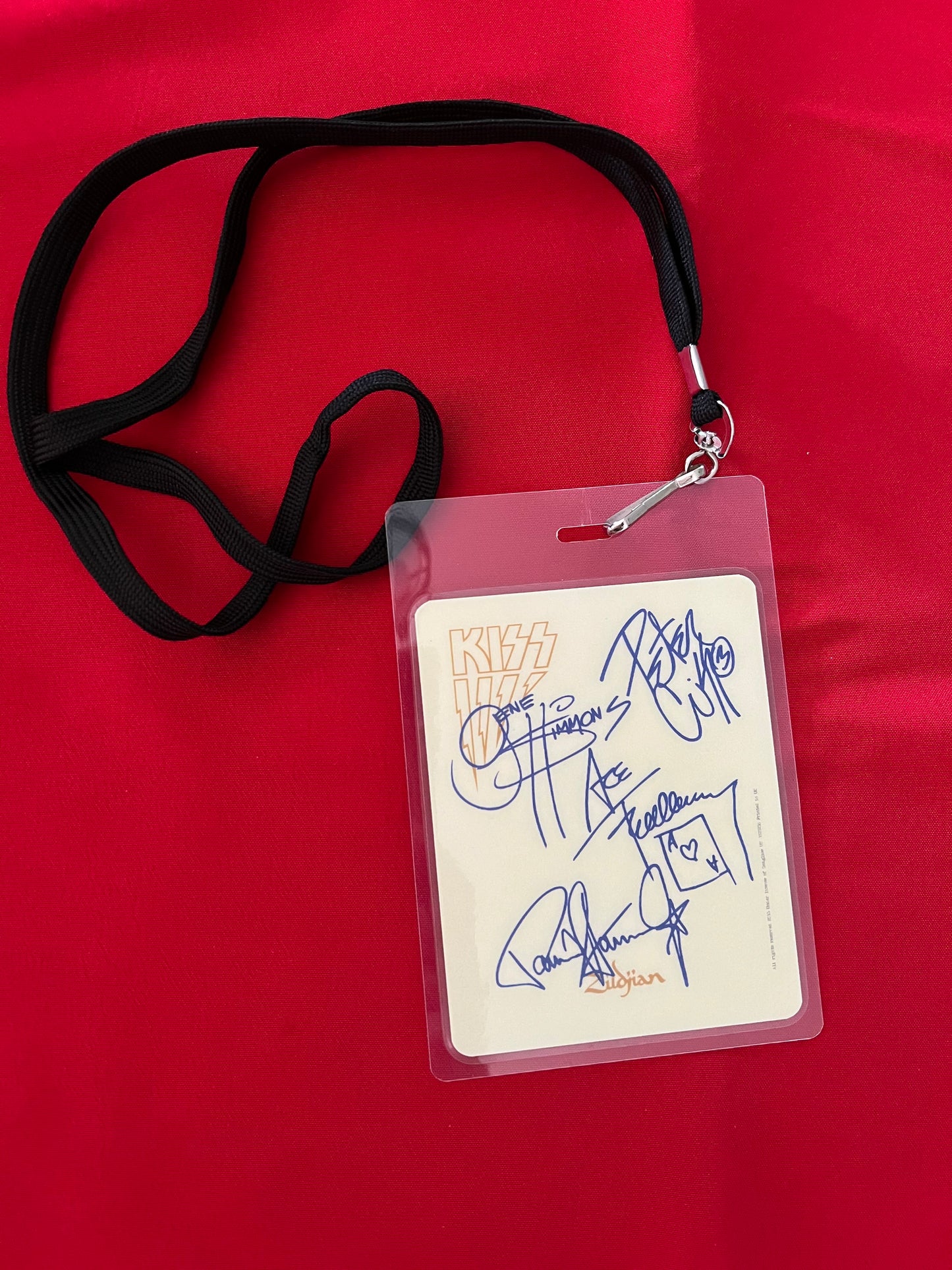 BACKSTAGE PASS- KISS SPRING TOUR '75- LICENSED MERCHANDISE