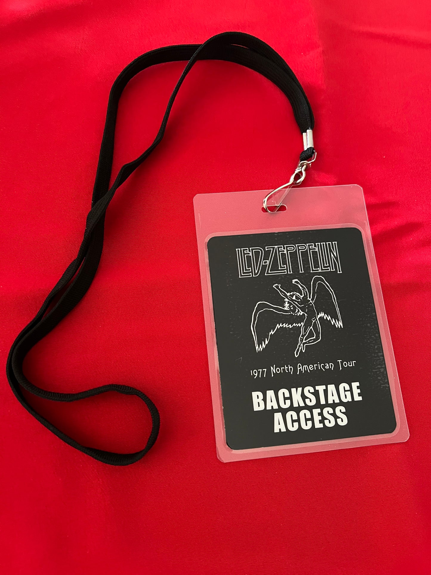 BACKSTAGE PASS- LED ZEPPELIN 1977 NORTH AMERICAN TOUR- LICENSED MERCHANDISE