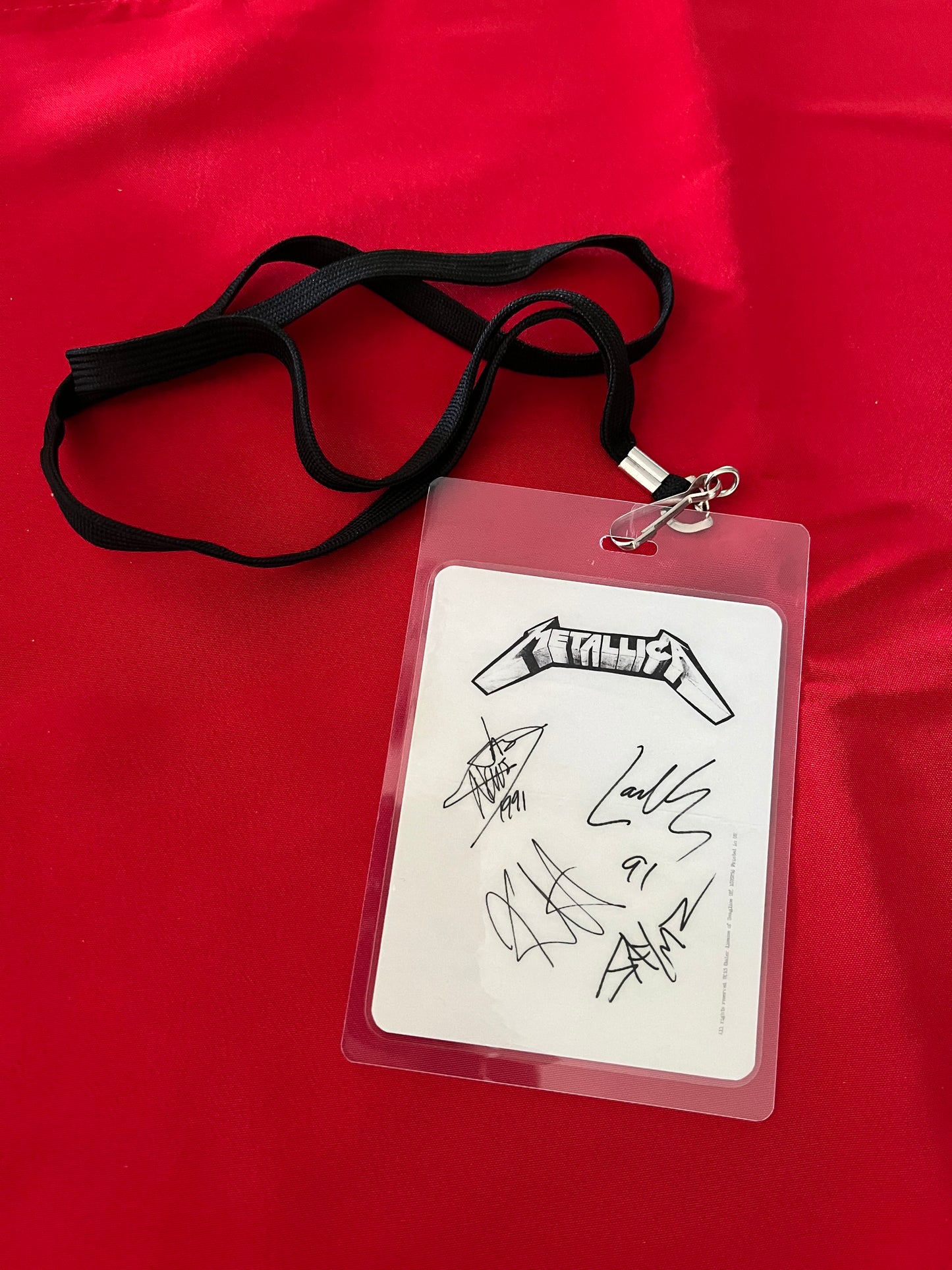 BACKSTAGE PASS- METALLICA SNAKE PIT- LICENSED MERCHANDISE