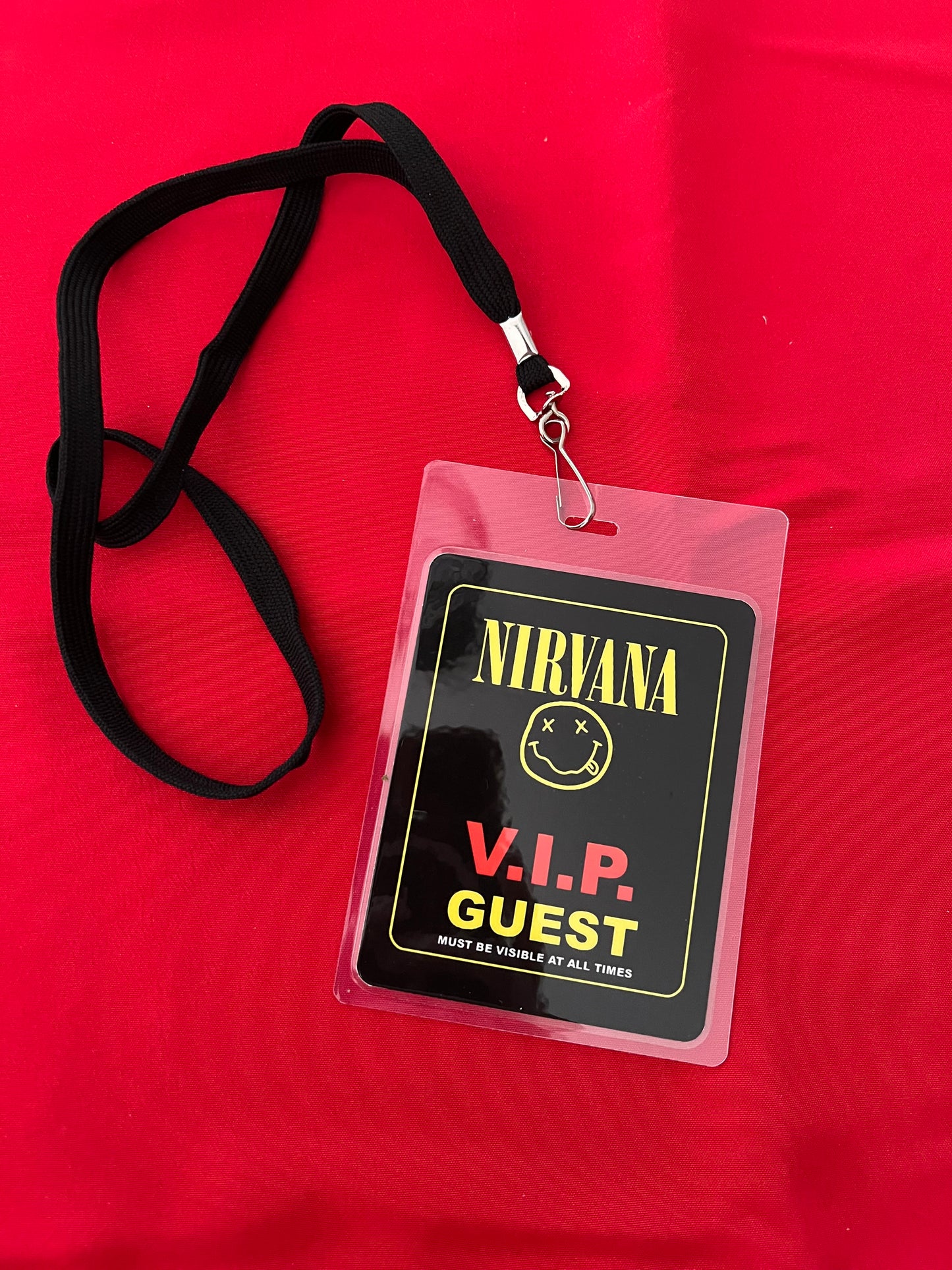 BACKSTAGE PASS- NIRVANA- LICENSED MERCHANDISE