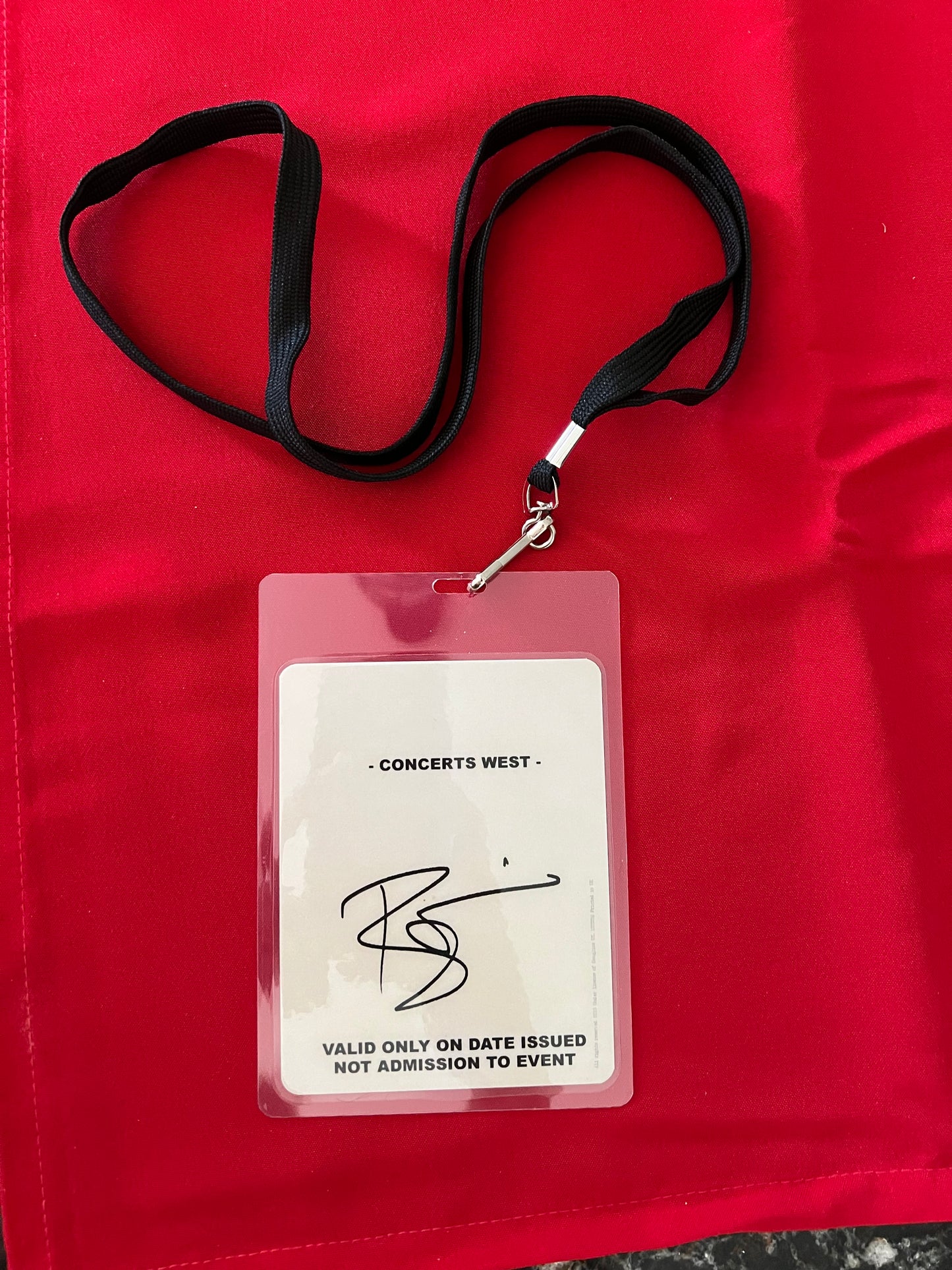 BACKSTAGE PASS- DAVID BOWIE ALADDIN SANE TOUR 1973- LICENSED MERCHSNDISE