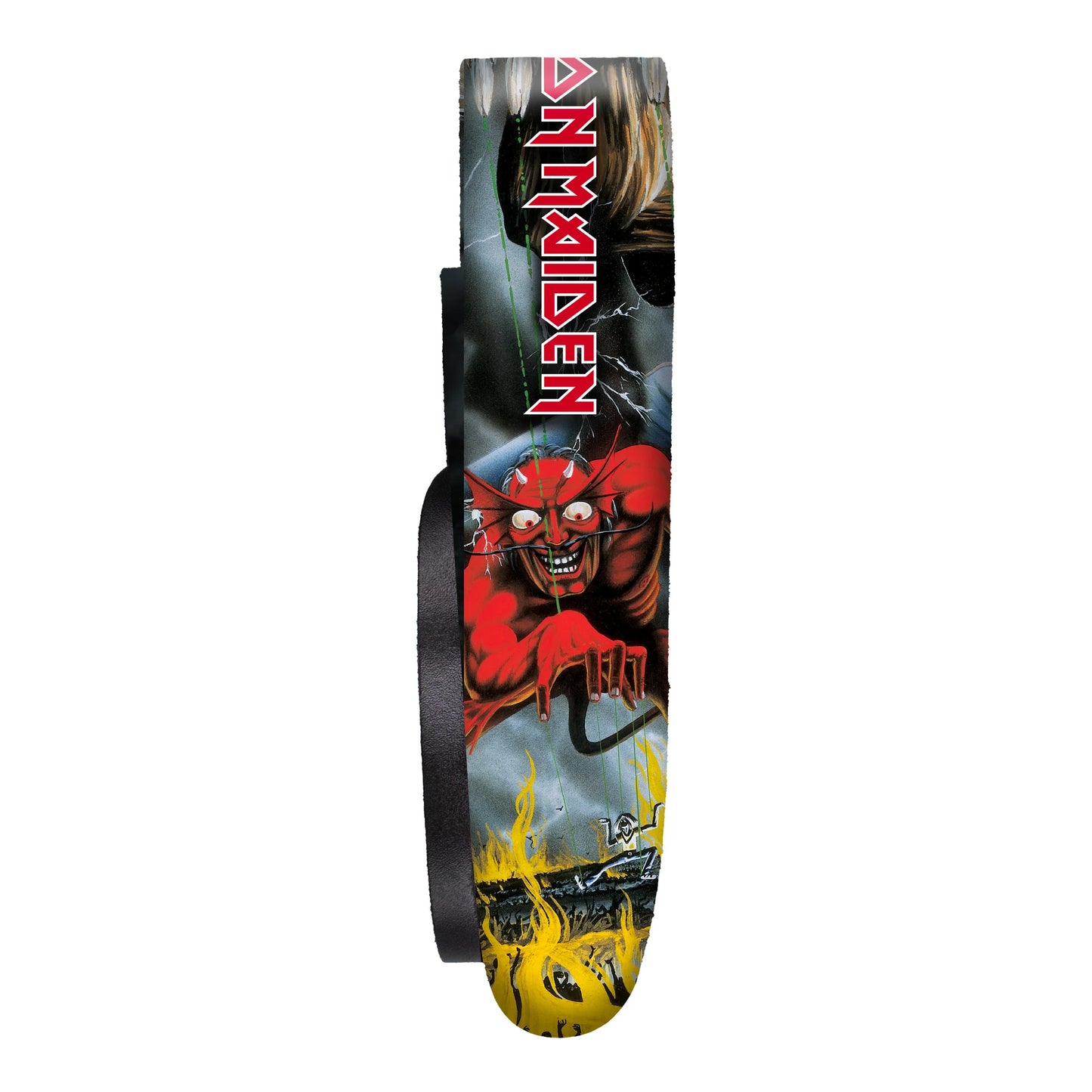 IRON MAIDEN - THE NUMBER OF THE BEAST - FULLY LICENSED MERCH LEATHER GUITAR STRAP - NEW GUITAR STRAP