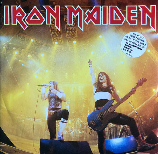 IRON MAIDEN - RUNNING FREE - 1985 - 12" MAXI SINGLE *IMPORT - USED VINYL