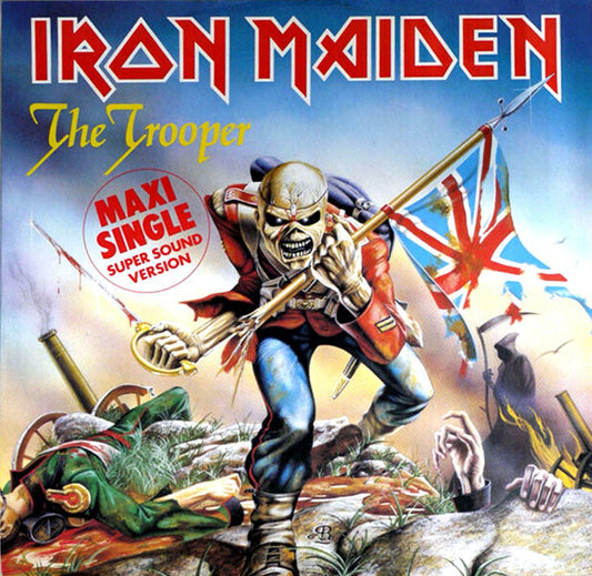 IRON MAIDEN - THE TROOPER 12" 45RPM MAXI SINGLE - ORIGINAL 1983 PRESSING - USED VINYL