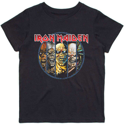 IRON MAIDEN - 5 ALBUM COLLAGE - KIDS TSHIRT