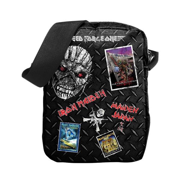 IRON MAIDEN ED FORCE ONE CROSSBODY BAG FULLY LICENSED MERCHANDISE