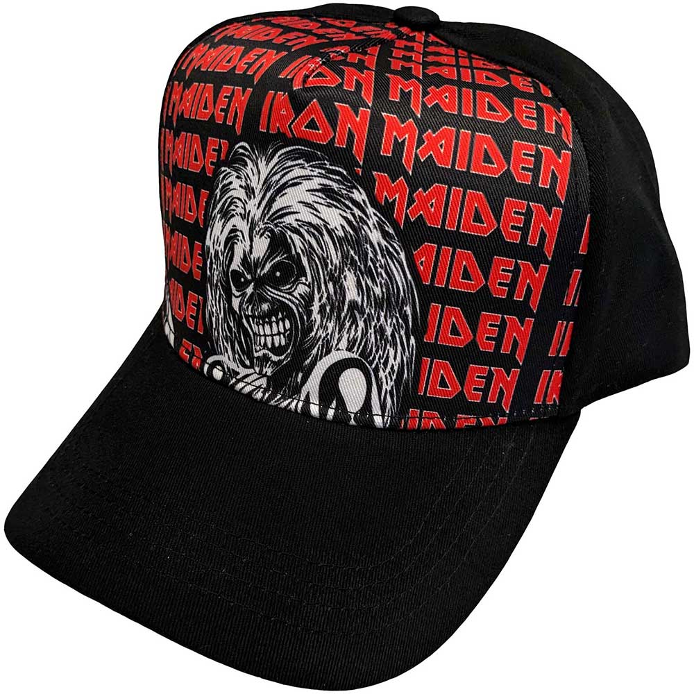 IRON MAIDEN-LOGO REPEAT UNISEX BASEBALL CAP FULLY LICENSED MERCHANDISE
