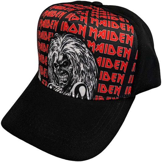 IRON MAIDEN-LOGO REPEAT UNISEX BASEBALL CAP FULLY LICENSED MERCHANDISE