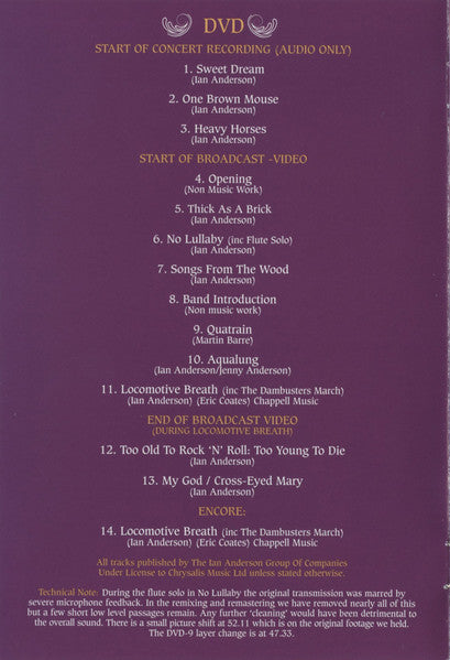 JETHRO TULL - MADISON SQUARE GARDEN 1978 - CD/DVD BOOK BOXSET *NM - USED CD