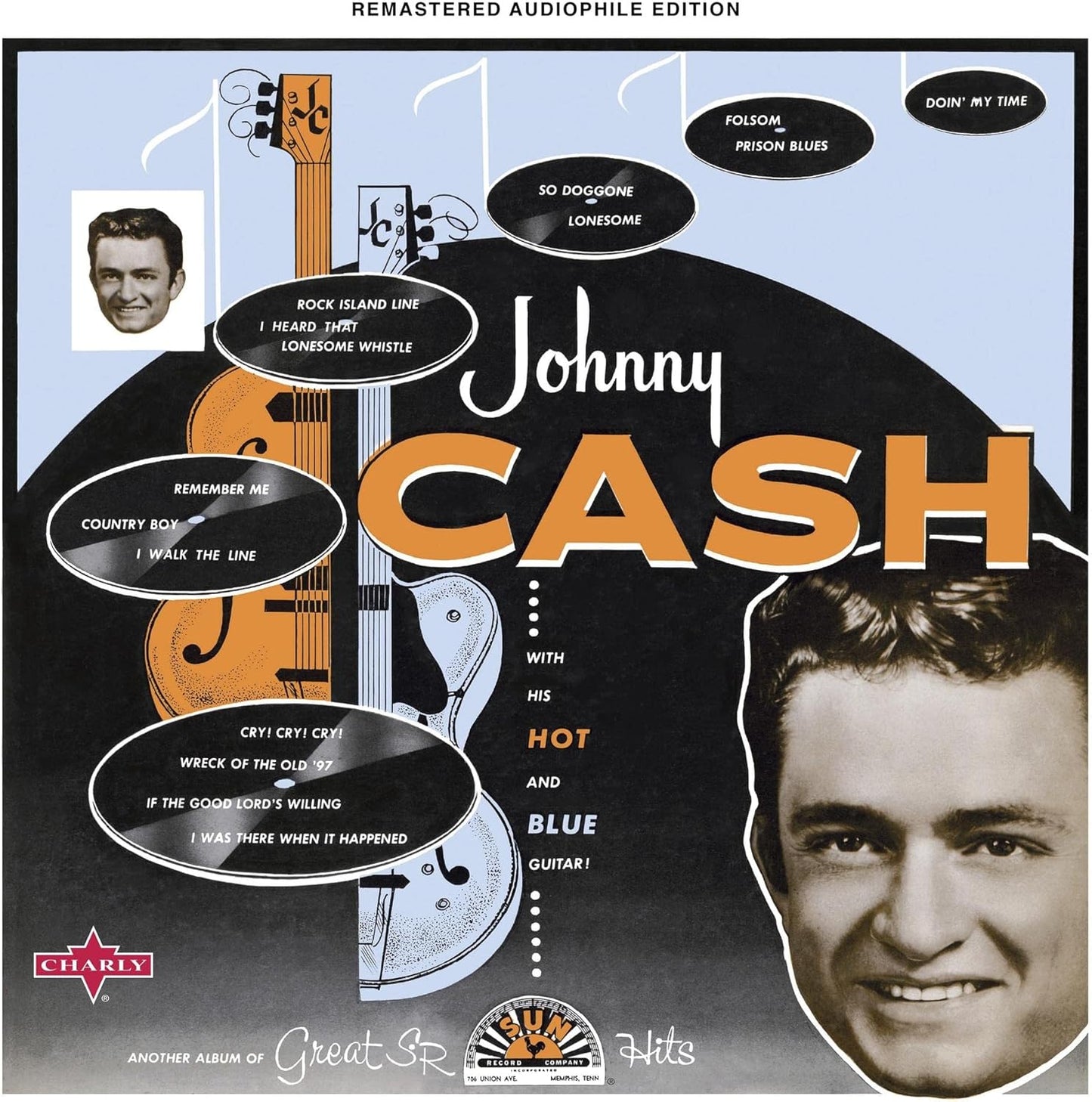 CASH, JOHNNY- WITH HIS HOT AND BLUE GUITAR-LIMITED EDIYTION CLEAR VINYL