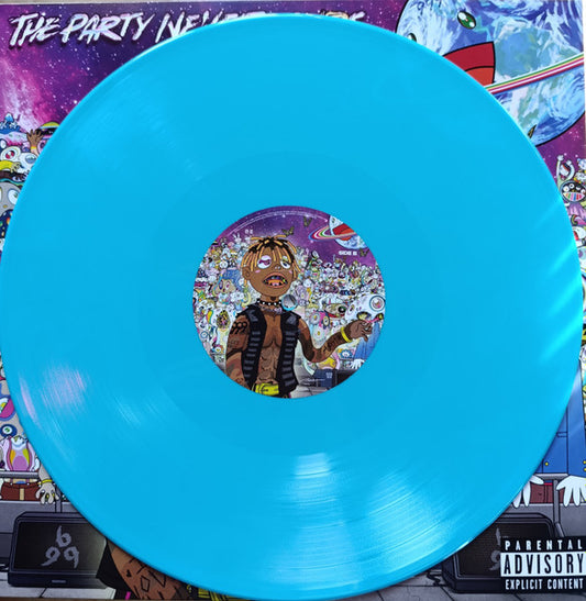 JUICE WRLD - THE PARTY NEVER ENDS - LIMITED EDITION 180 GR TURQUOISE BLUE VINYL - 2LP - NEW VINYL