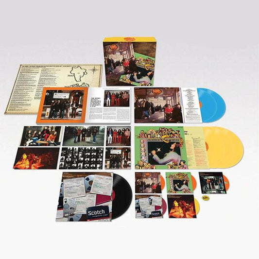 KINKS, THE - MUSWELL HILLBILLIES 6LP, 4CD, BL RAY DVD, BOOK MUSWELL MAP, PRINTED MEMORABILLIA, BADGE