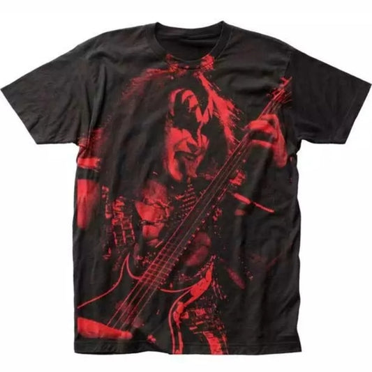 KISS - GENE SIMMONS BIG PRINT SUBWAY - TSHIRT