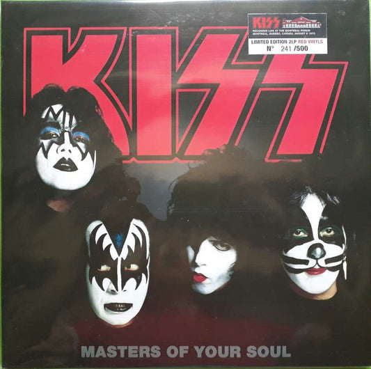 KISS - MASTERS OF YOUR SOUL - LIMITED EDITION 2 LP RED VINYL *THIS IS AS TEST PRESS OF A VERY LIMITED RUN OF ONLY /500 - *(NM) *BOOTLEG - USED VINYL