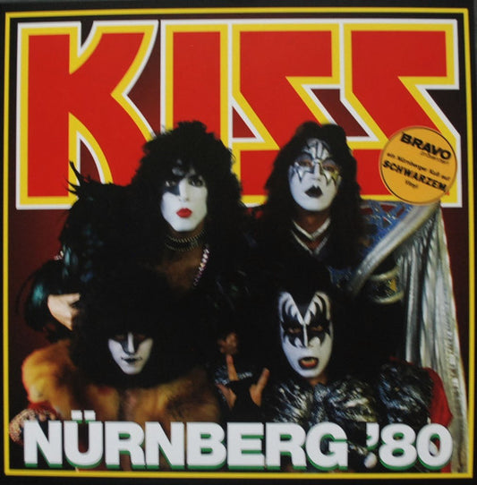 KISS - NURNBERG '80  -  2LP LIMITED EDITION BLOOD RED VINYL/FULL COLOUR PHOTO INSERT **RARE - (BOOTLEG) USED VINYL