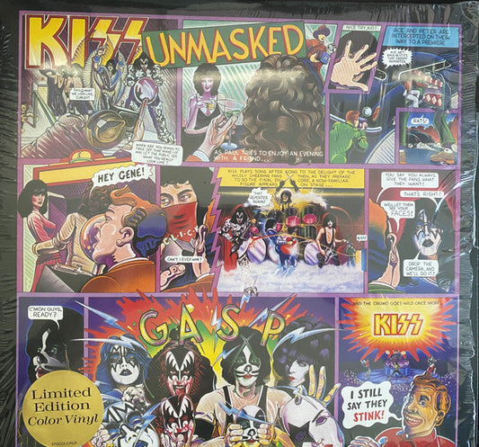 KISS - UNMASKED - LIMITED EDITION WHITE MULTI-COLOUR PLATTER VINYL - 2020 REISSUE *OUT OF PRINT - SEALED NEW VINYL
