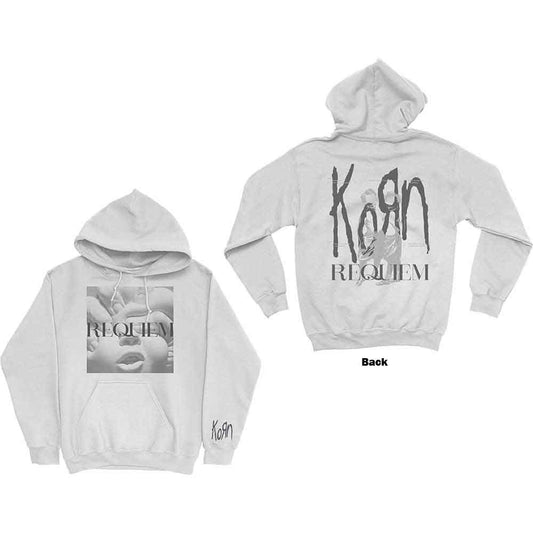 KORN- REQUIEM WHITE UNISEX PULLOVER HOODIE