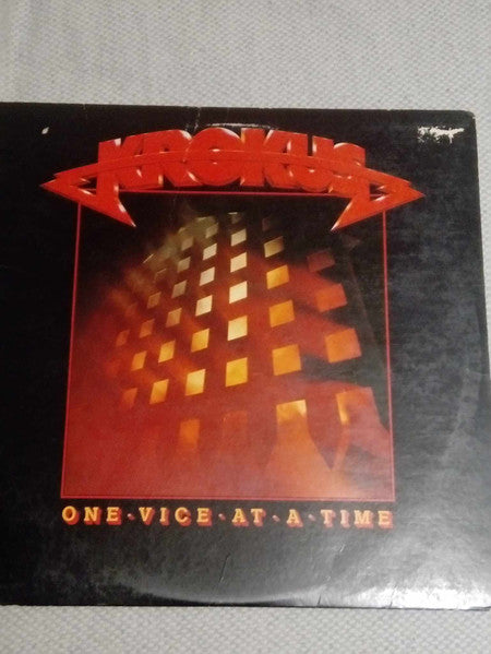 KROKUS - ONE VICE AT A TIME - 1982 ORIGINAL PRESSING - USED VINYL