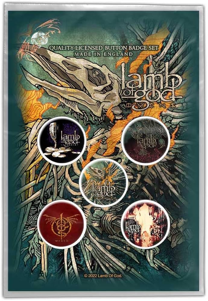 LAMB OF GOD- 5 PIN PACK