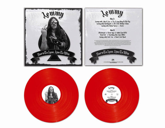 LEMMY - BORN TO LOSE, LIVE TO WIN - RED VINYL LIMITED EDITION- NEW VINYL