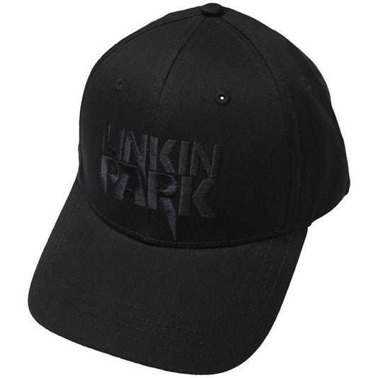 LINKIN PARK BLACK ON BLACK LOGO BALLCAP - FULLY LICENSED MERCH - HAT