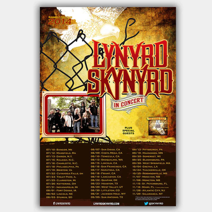 SKYNYRD, LYNYRD (2014) - Concert Poster - 13 x 19 inches