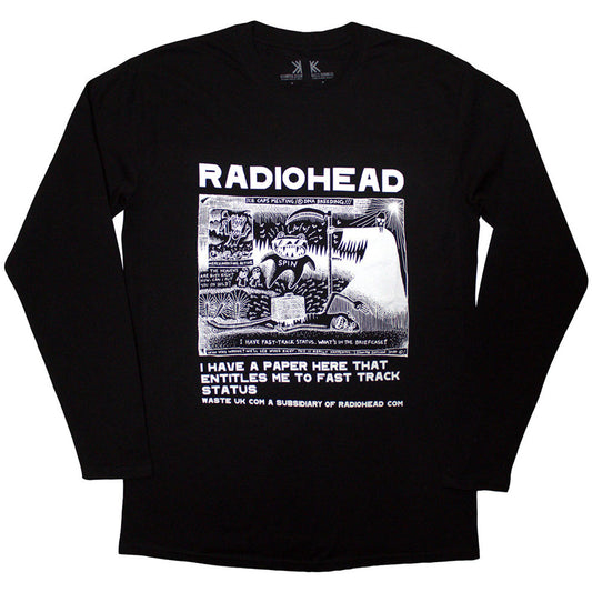RADIOHEAD - ICE CAPS - LONG SLEEVE TSHIRT - FULLY LICENSED MERCH