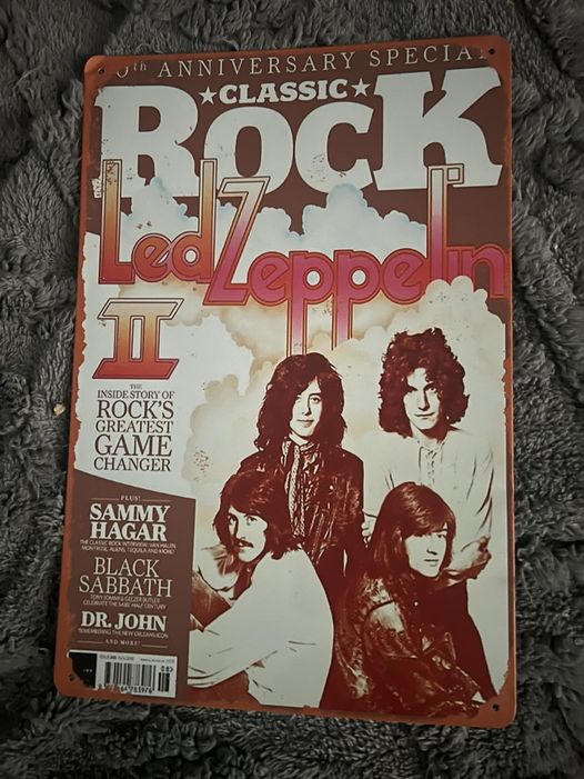 LED ZEPPELIN- CLASSIC ROCK MAGAZINE TIN SIGN