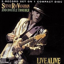 STEVIE RAY VAUGHAN AND DOUBLE TROUBLE- LIVE ALIVE- USED CD