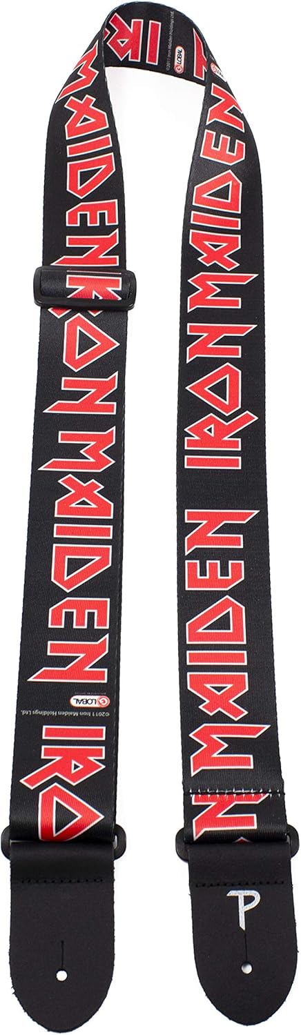 GUITAR STRAP - PERRI'S LEATHER - MADE IN CANADA - IRON MAIDEN   - Accessories