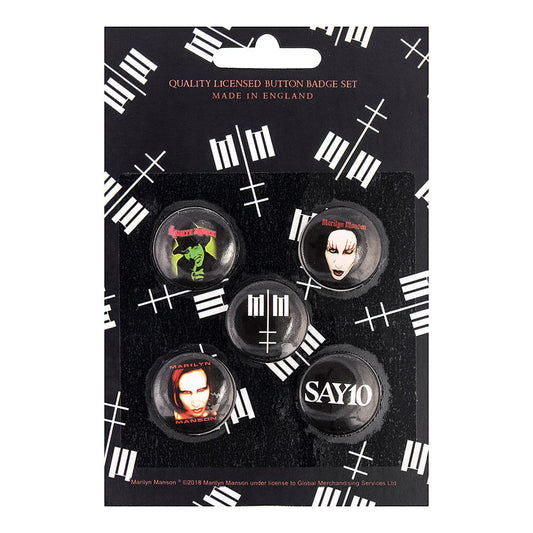 MARILYN MANSON- 5 PIN PACK