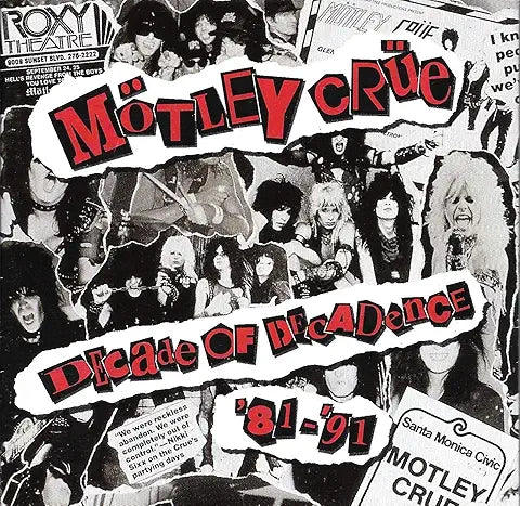 MOTLEY CRUE - DECADE OF DECADENCE '81-'91 - USED CD METAL