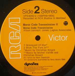 MORSE CODE TRANSMISSION - ll - 2LP GATEFOLD - ORIGINAL 1972 PRESSING - USED VINYL