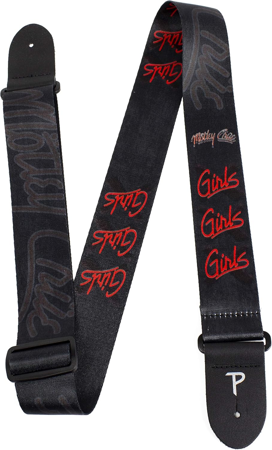 MOTLEY CRUE -GIRLS GIRLS GIRLS (POLY) GUITAR STRAP - NEW GUITAR STRAP