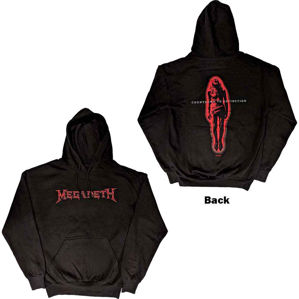 MEGADETH- COUNTDOWN TO EXTINCTION UNISEX PULLOVER HOODIE