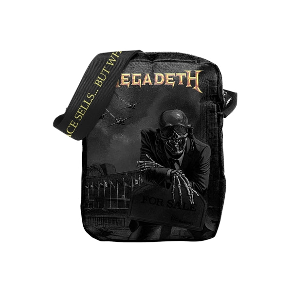 MEGADETH PEACE SELLS CROSSBODY BAG FULLY LICENSED MERCHANDISE