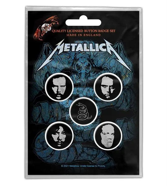 METALLICA- FACES 5 PIN PACK