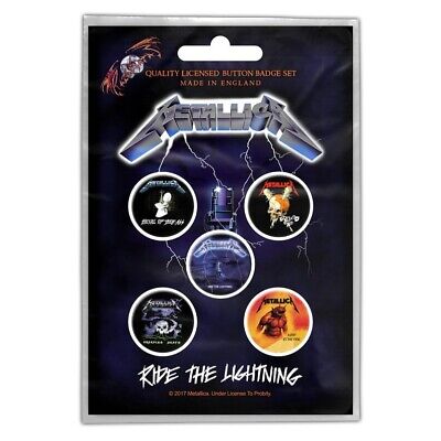 METALLICA- RIDE THE LIGHTNING 5 PIN PACK