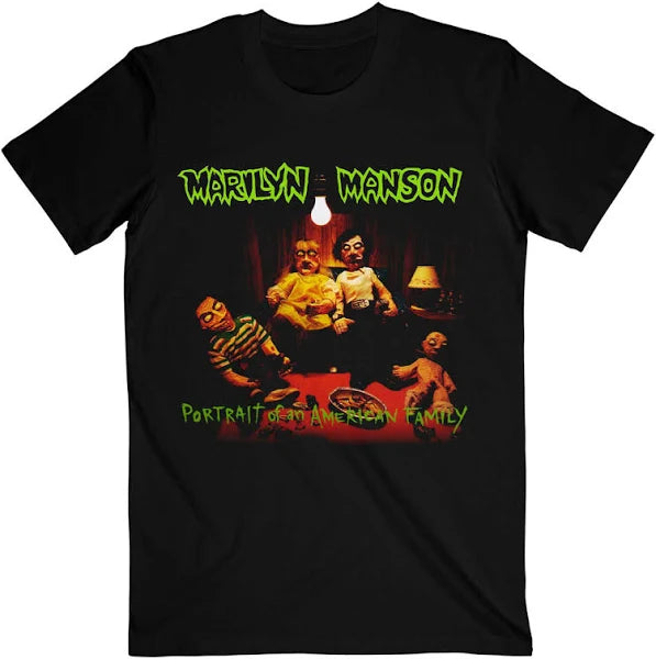 MARILYN MANSON - PORTRAIT OF AN AMERICAN FAMILY - LIMITED EDITION GREEN VINYL + TSHIRT BOXSET 2009 *(NM) HIGHLY COLLECTABLE..***RARE***- USED VINYL