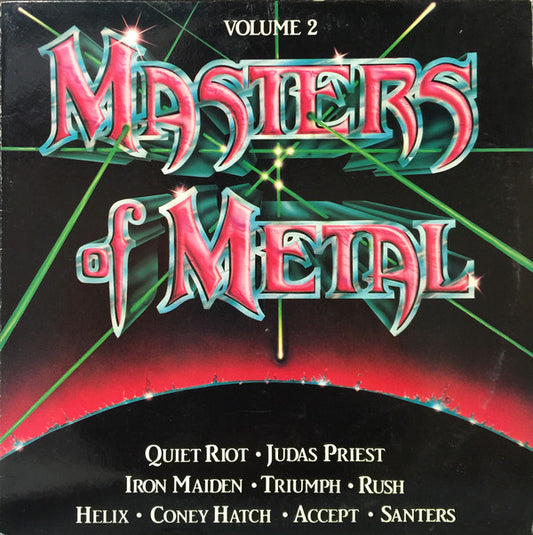 MASTERS OF METAL - VOLUME 2 COMPILATION (HEAVY METAL) - ORIGINAL 1984 PRESSING - UV