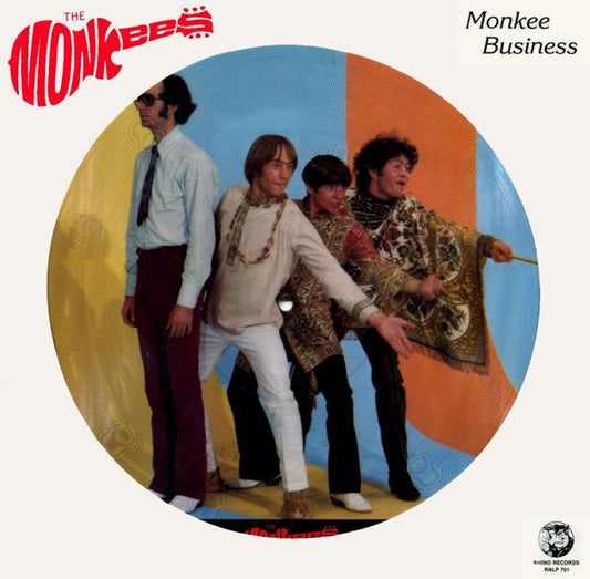 THE MONKEES - MONKEE BUSINESS - PICTURE DISC *RARE - USED VINYL