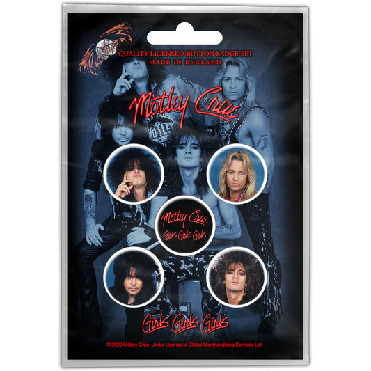 MOTLEY CRUE- 5 PIN PACK