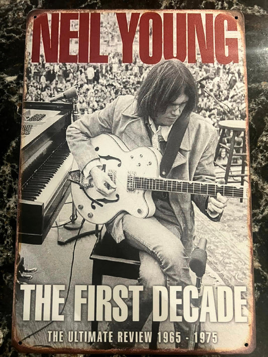 NEIL YOUNG - SOLO - TIN SIGN