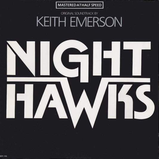 KEITH EMERSON - NIGHT HAWKS (ORIGINAL SOUNDTRACK) -  NM* 1981 ORIGINAL PRESSING - USED VINYL