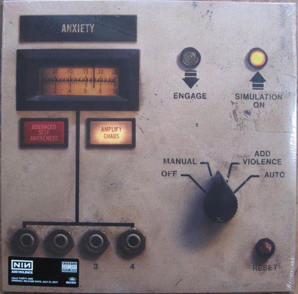 NINE INCH NAILS - ADD VIOLENCE - 2017  180GRAM HEAVYWEIGHT LP - USED  NM* OUT OF PRINT