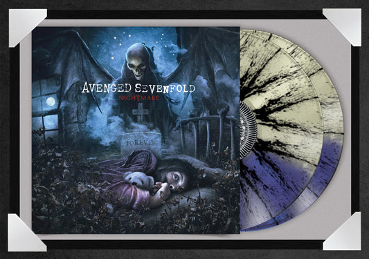 AVENGED SEVENFOLD - NIGHTMARE (12x18" GLASS FRAMED RECORD POSTER)