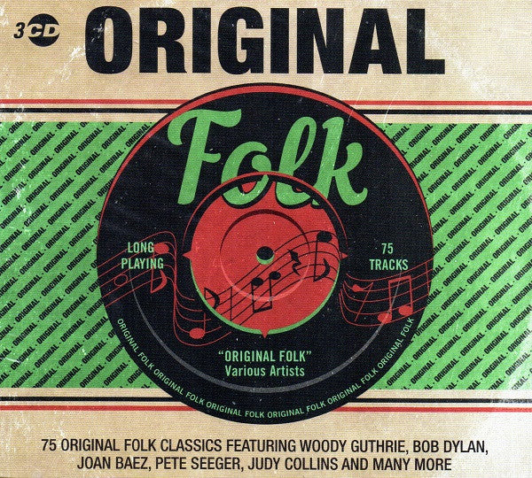 VARIOUS ARTISTS - ORIGINAL FOLK - 3 CDS ET (75 SONGS) - USED CD