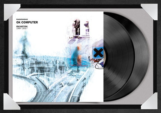 RADIOHEAD - OK COMPUTER (12x18" GLASS FRAMED RECORD POSTER)